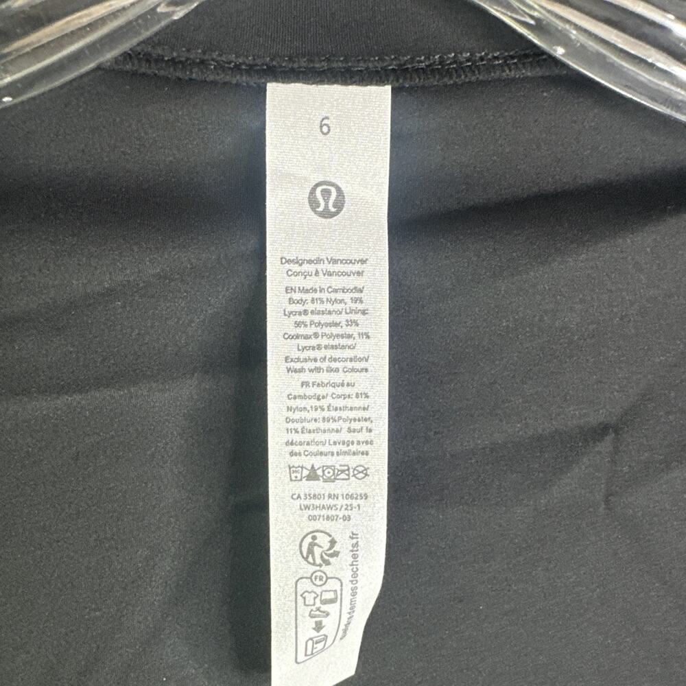 Lululemon Define Jacket Nulu Black and Gold Zippers Size 6 New With Tags - Picture 9 of 16